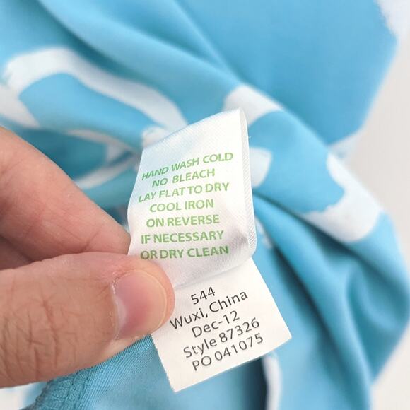 Lilly Pulitzer Dress Women's Size Small Blue Chain Jonah Blue Posh Ponte - Picture 7 of 8